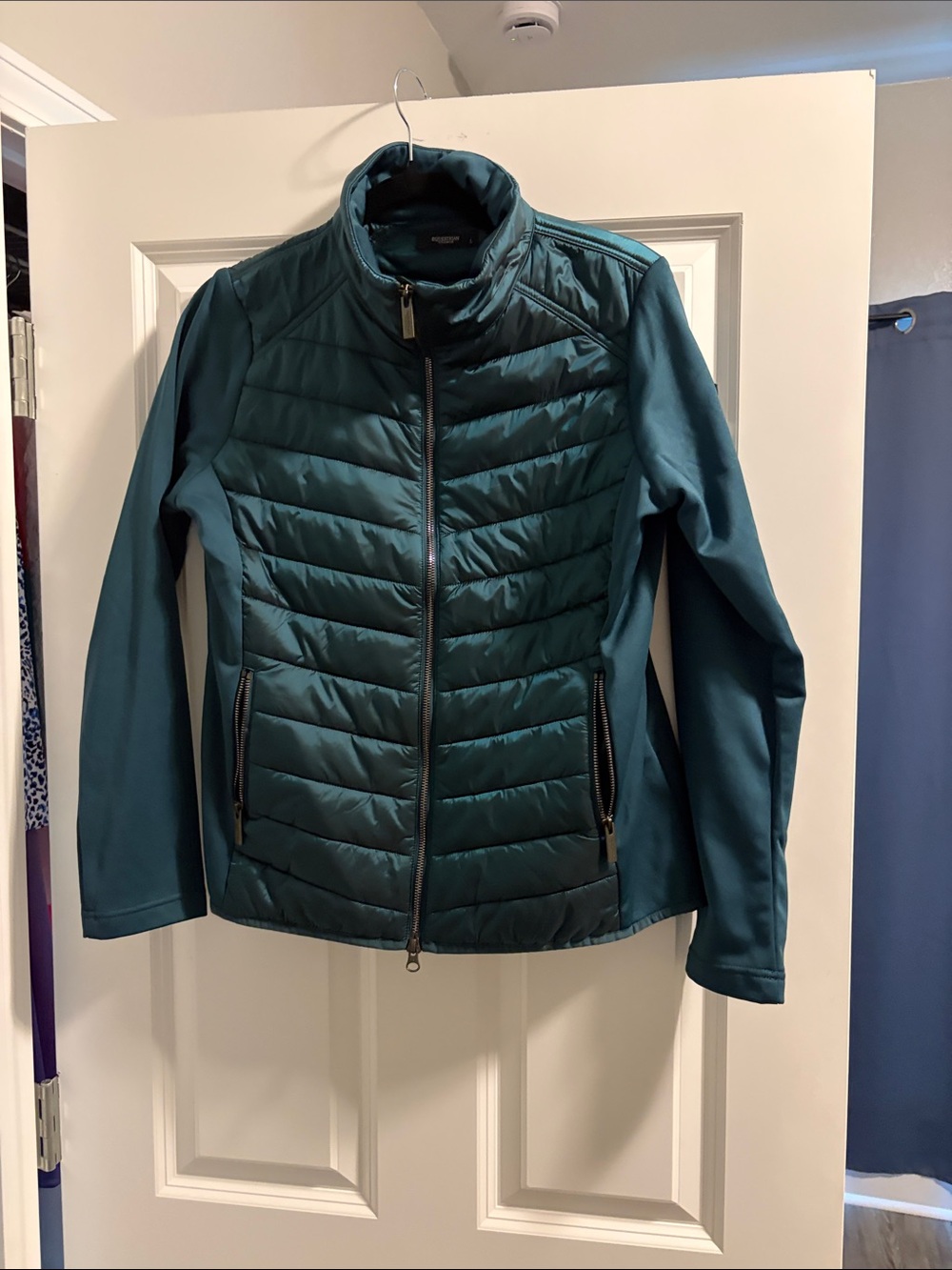 Teal Quilted Puffer Jacket - Women